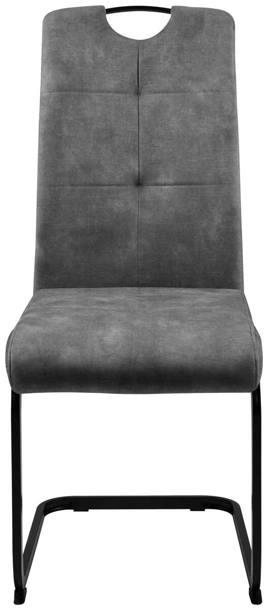 Schwingstuhl Zora anthrazit Microfaser B/H/T: ca. 42x100x61 cm