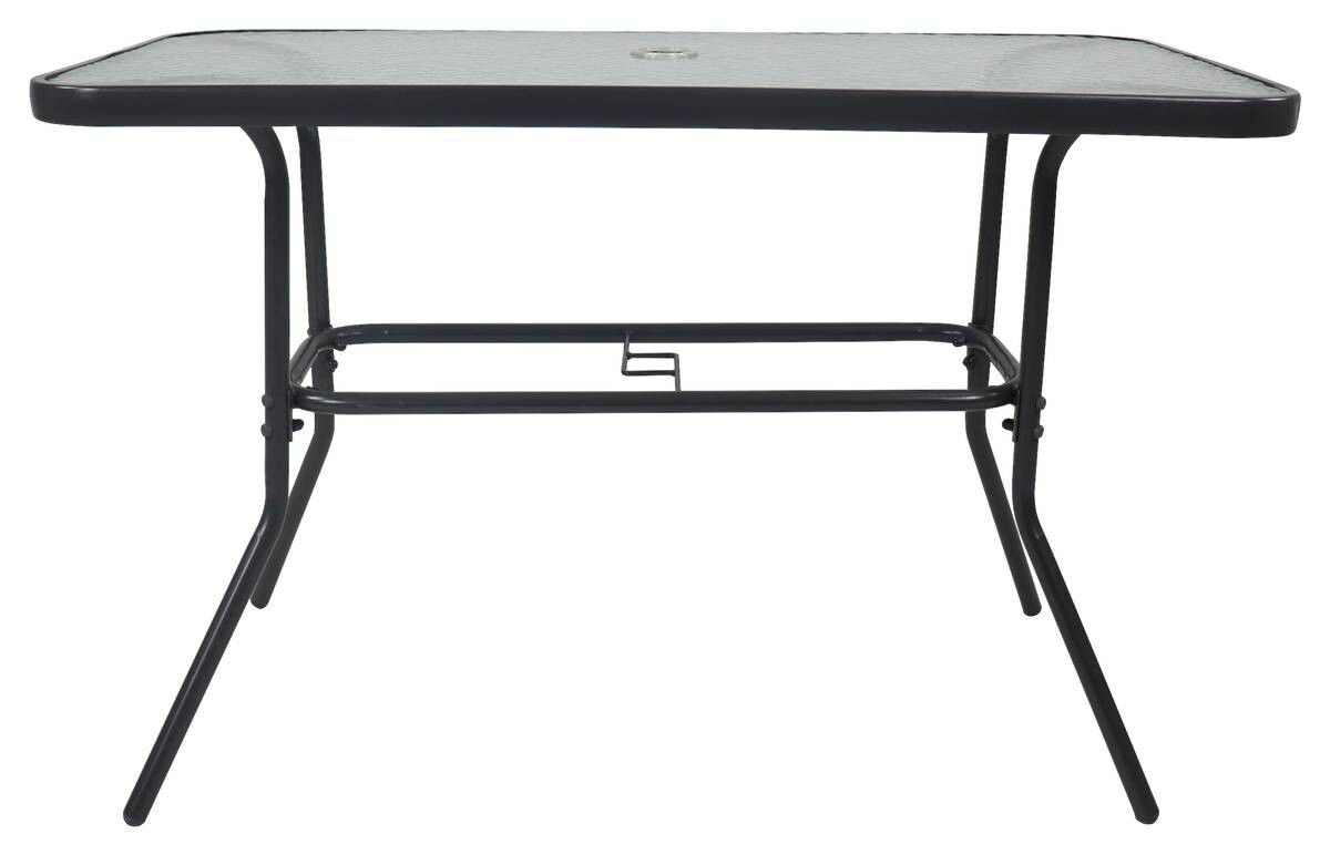 VCM Gartentisch anthrazit Metall B/H/T: ca. 110x70x55 cm