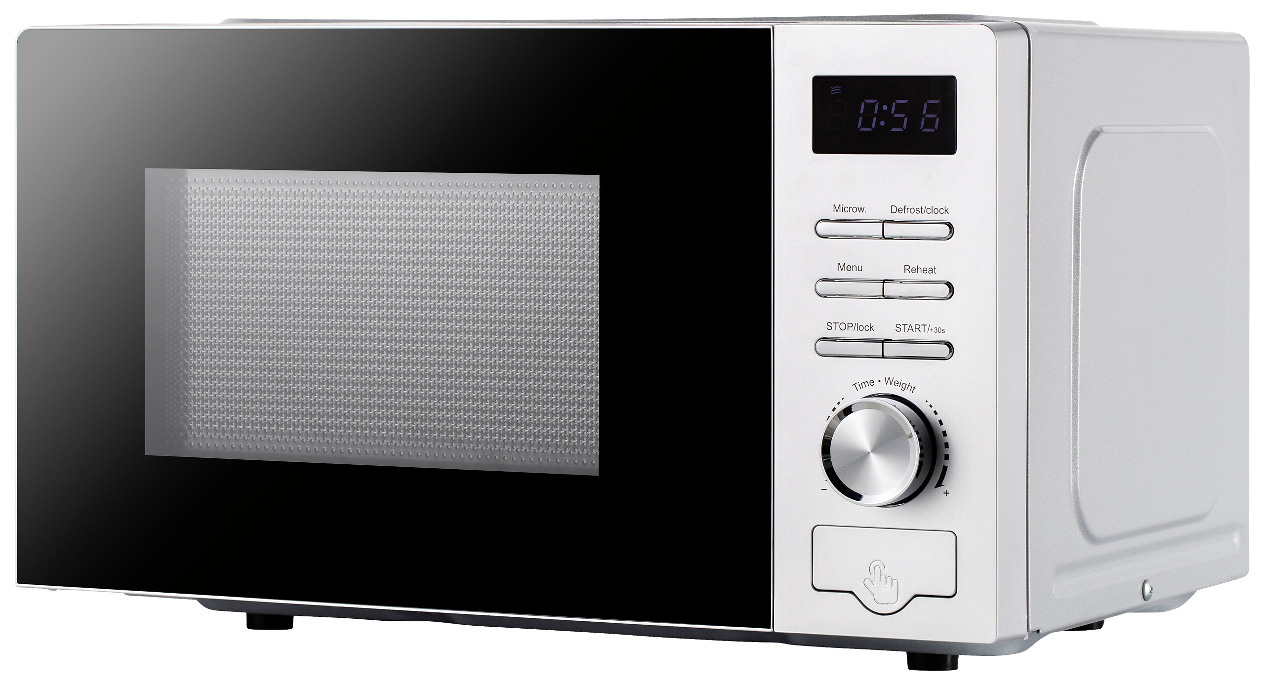 POCOline Mikrowelle silber Kunststoff D: ca. 26 cm ca. 20 l