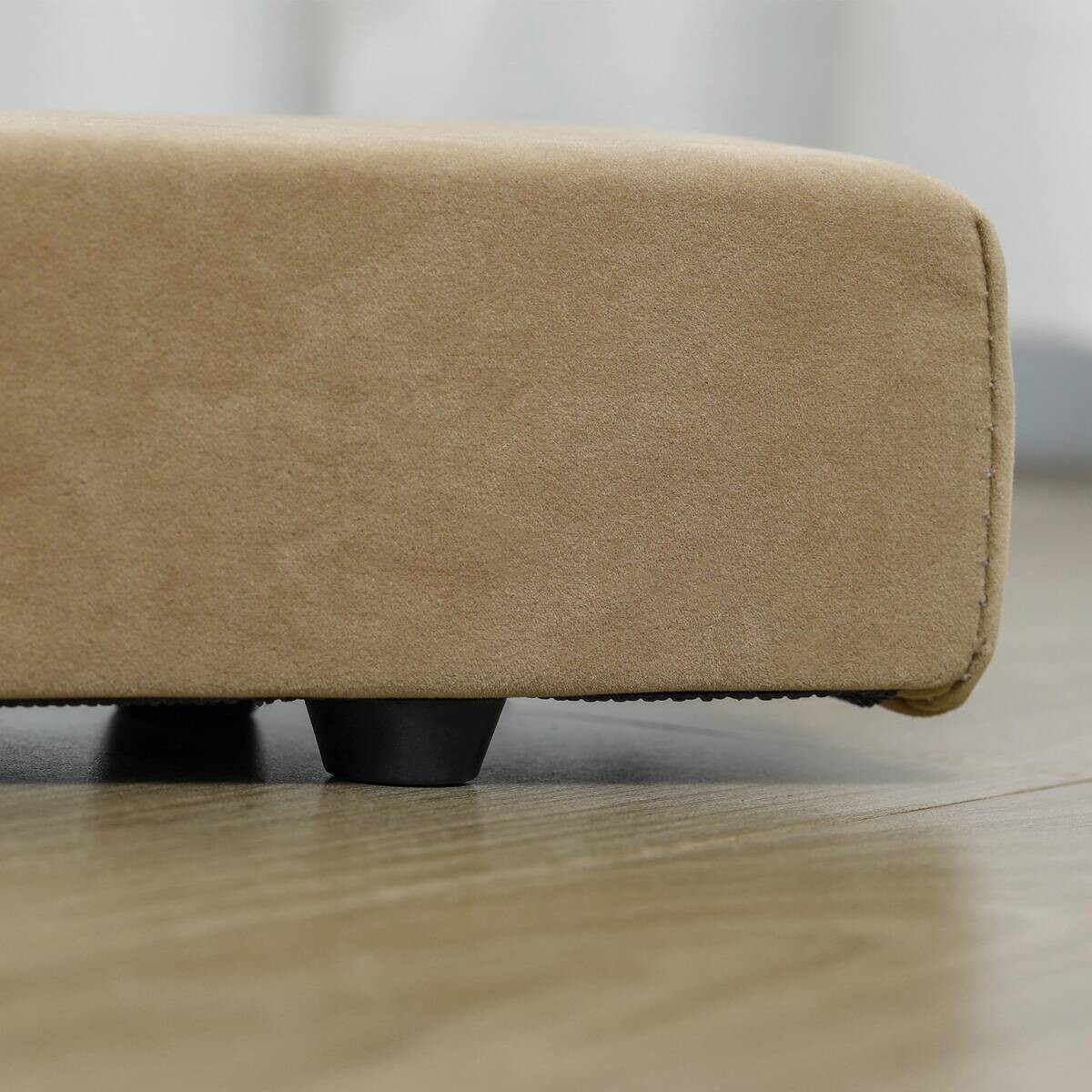 HOMCOM Schwebebalken braun Polyester B/H/L: ca. 10x6,5x210 cm