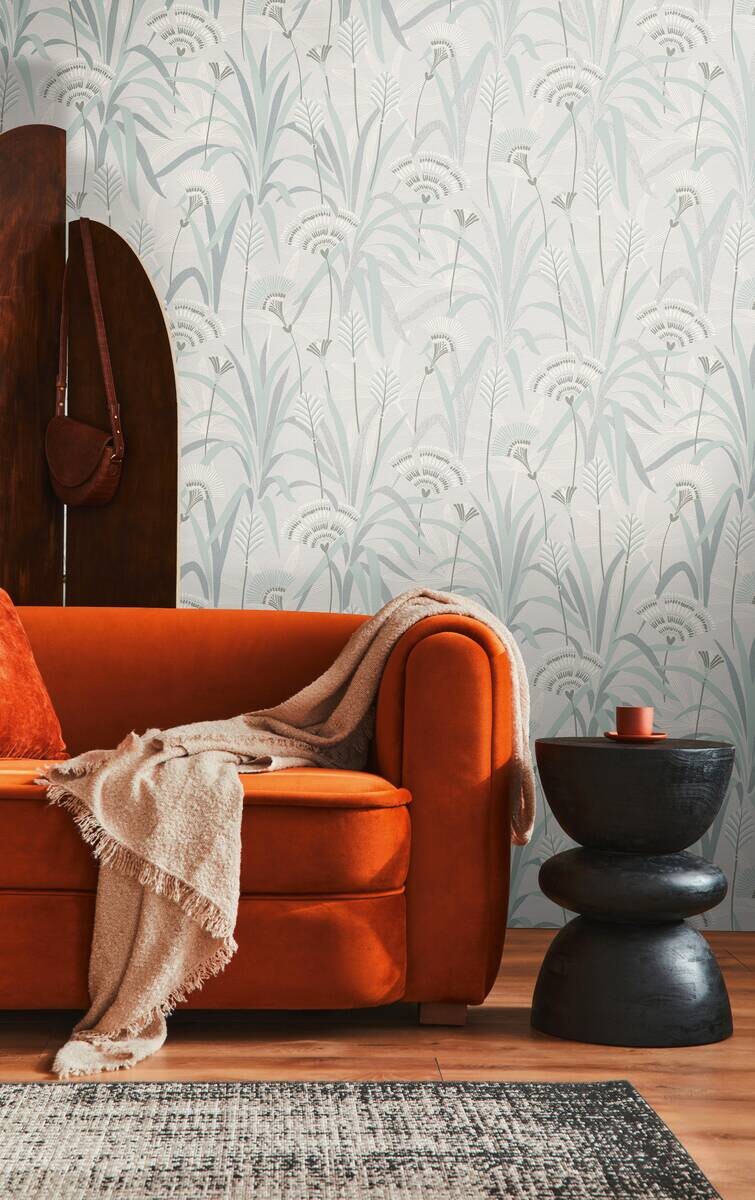 A.S.Creation Vliestapete grau grün blau B/H/D: ca. 53x1005x9,2 cm