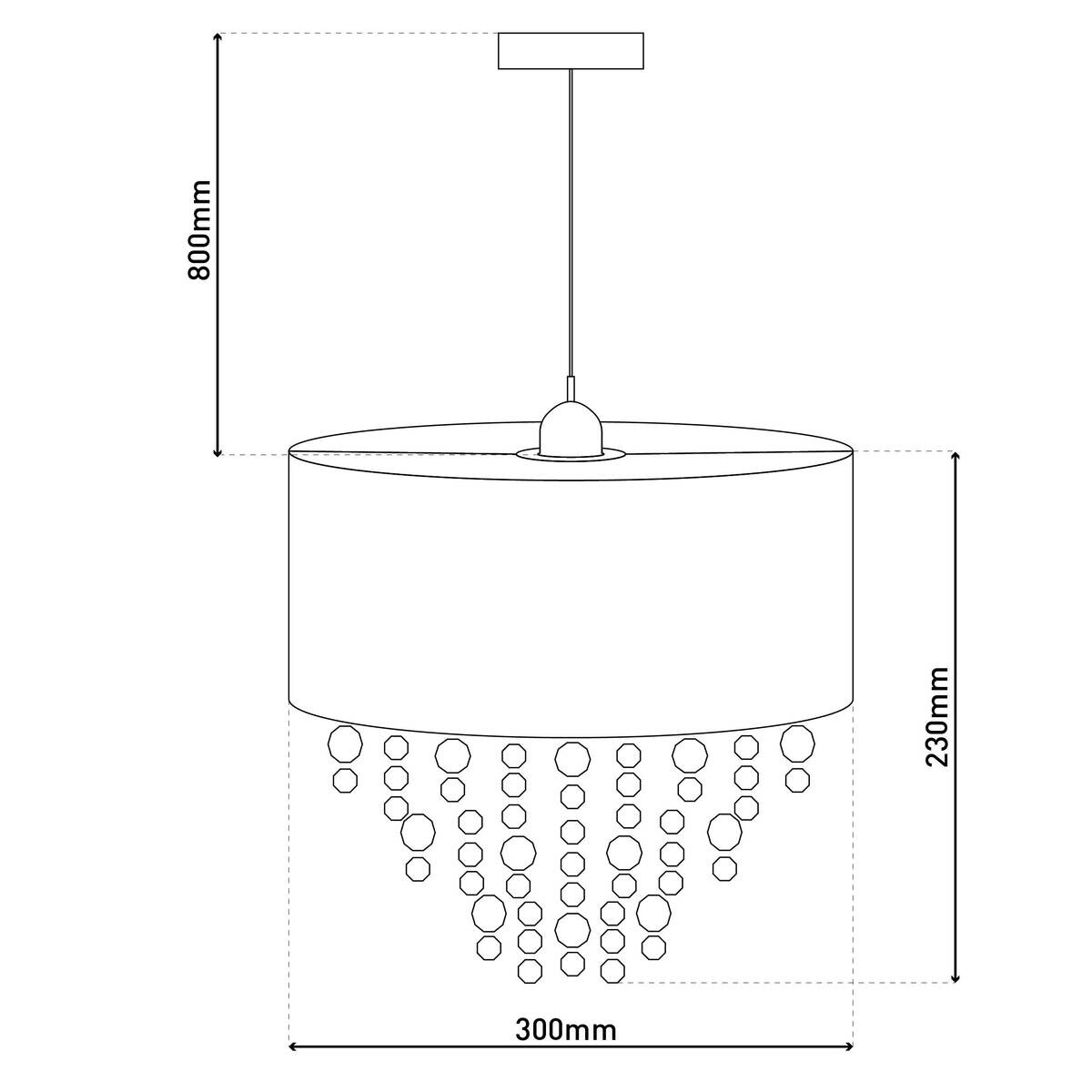Näve Leuchten Pendelleuchte 6114923 weiß Textil Kunststoff Metall B/H/T: ca. 30x24x30 cm E27 1 Brennstellen