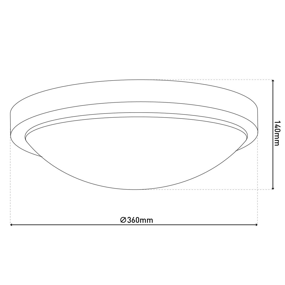 Näve Leuchten LED-Deckenleuchte Chrom Metall Kunststoff B/H/T/D: ca. 29x9x29x29 cm