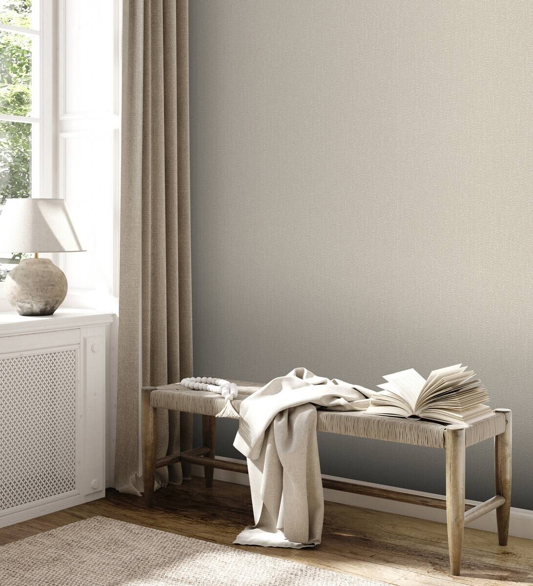 A.S.Creation Vliestapete Attractive 2 Struktur beige B/L: ca. 53x1005 cm