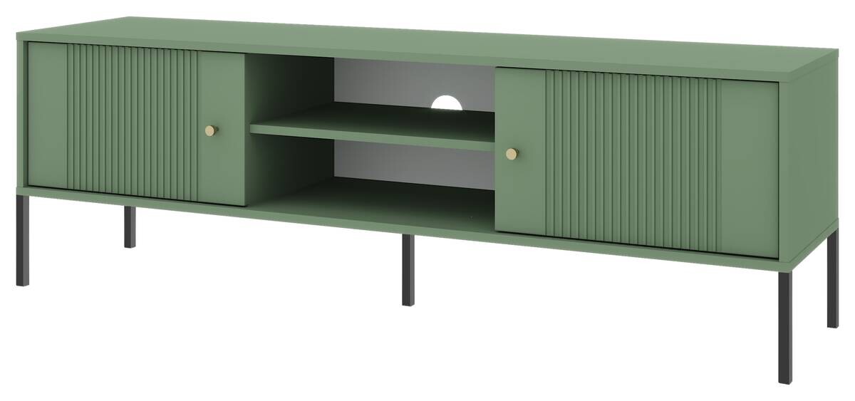 TV-Lowboard ISEO grün B/H/T: ca. 154,5x50,5x39 cm