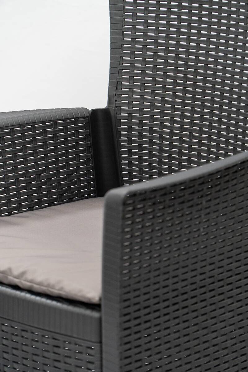 ProGarden Loungeset Forest anthrazit Polypropylen