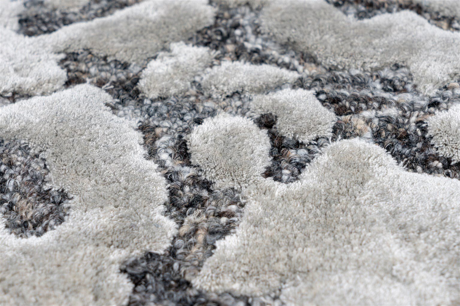 Arte Espina Kurzflorteppich Damast 400 braun B/L: ca. 120x180 cm