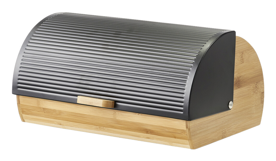 Zeller Brotkasten schwarz Bambus B/H/L: ca. 27x19x39 cm Zeller Brotkasten schwarz Bambus B/H/L: ca. 27x19x39 cm
