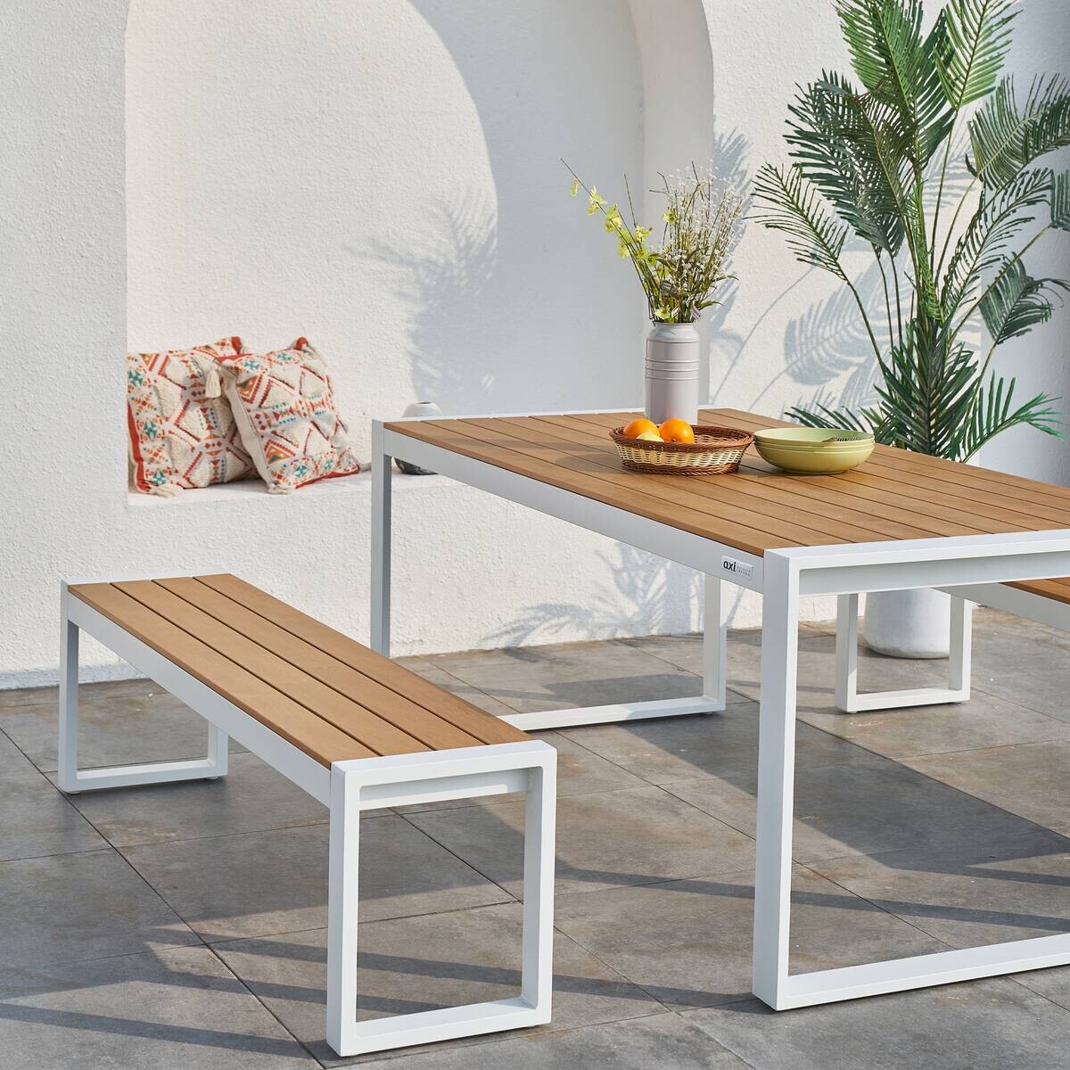 AXI Outdoor Living Gartenset Tony braun Kunststoff B/H/L: ca. 90x75x190 cm