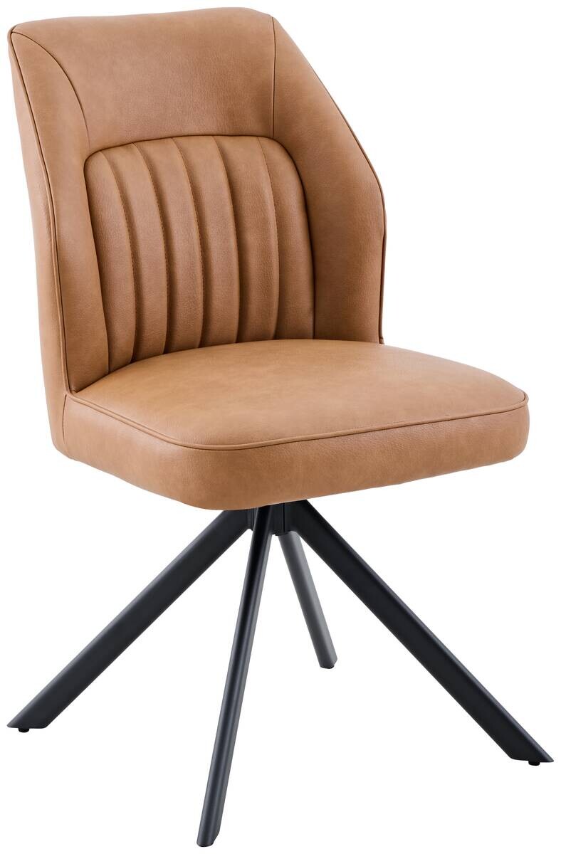 Stuhl Prizzi Cognac Kunstleder B/H/T: ca. 51x92x64 cm