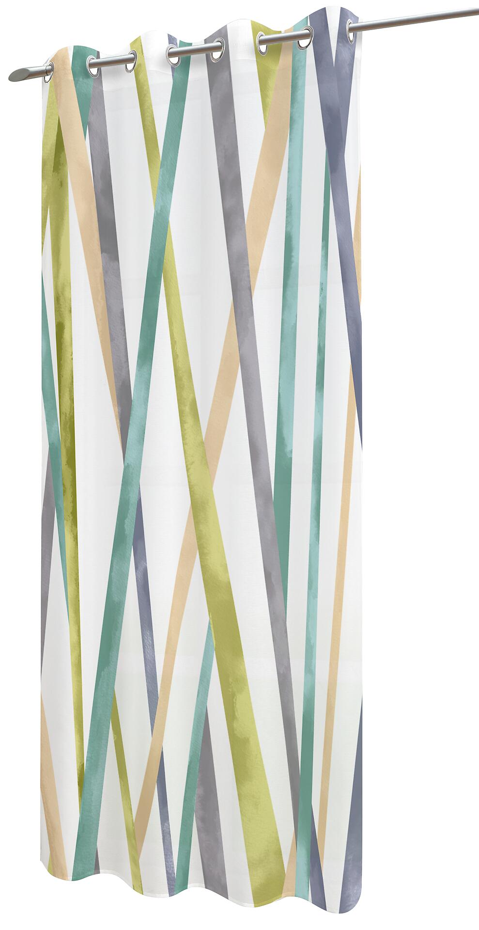 silver edition Ösenvorhang Melanie grün B/L: ca. 135x245 cm