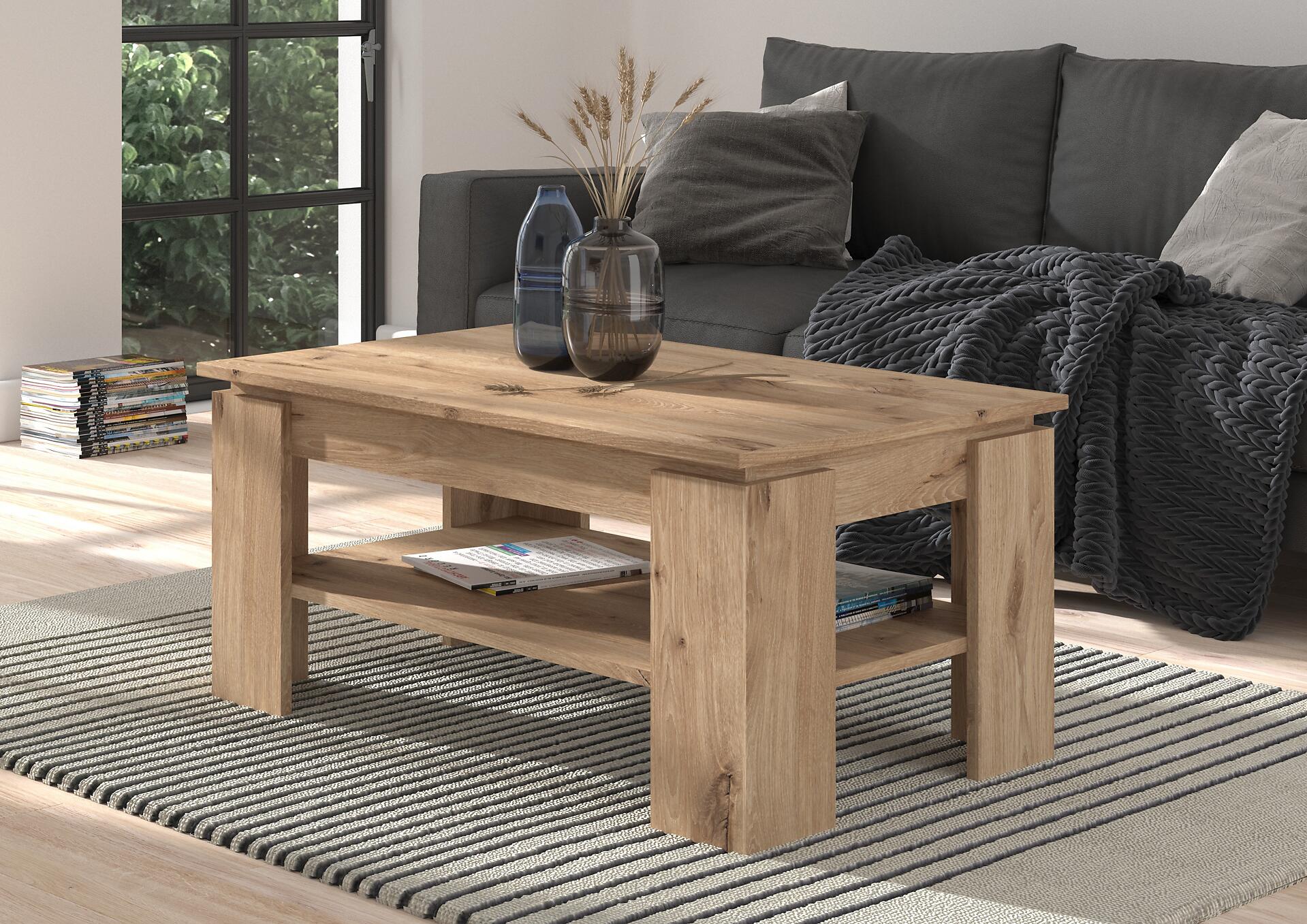 Couchtisch Mason Nox Oak Nachbildung B/H/T: ca. 100x45x60 cm