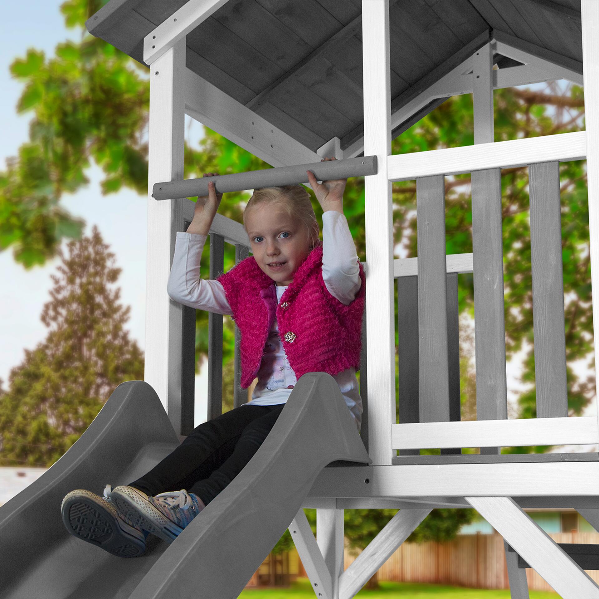 AXI Spielturm Beach Tower grau B/H/T: ca. 356,6x241,9x349 cm