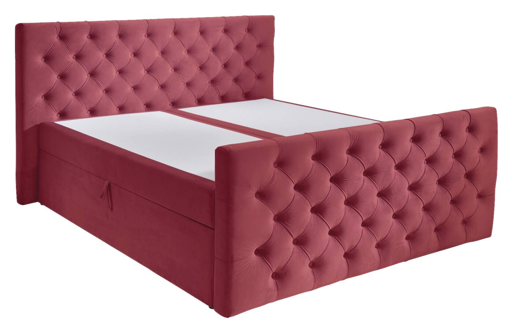 Boxbett Glow burgund rot B/H/T: ca. 160x110x224 cm