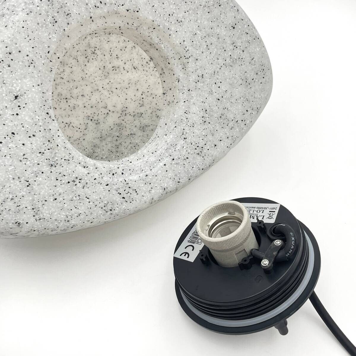 Außenleuchte stein B/H/L: ca. 20x33x20 cm