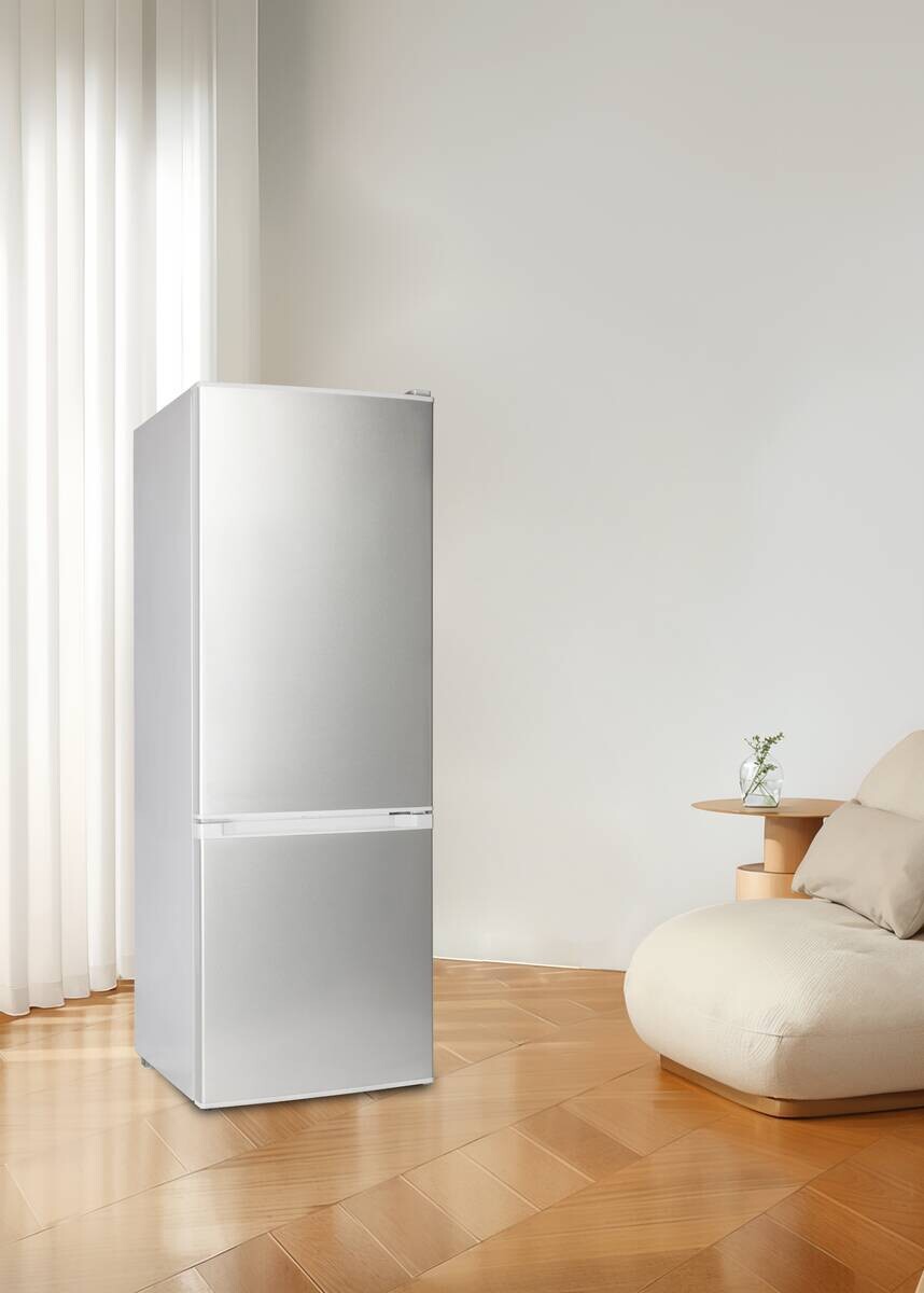 POCOline Kühl-/Gefrierkombination KGK 142-154 ESI silber B/H/T: ca. 48,3x142x52,2 cm