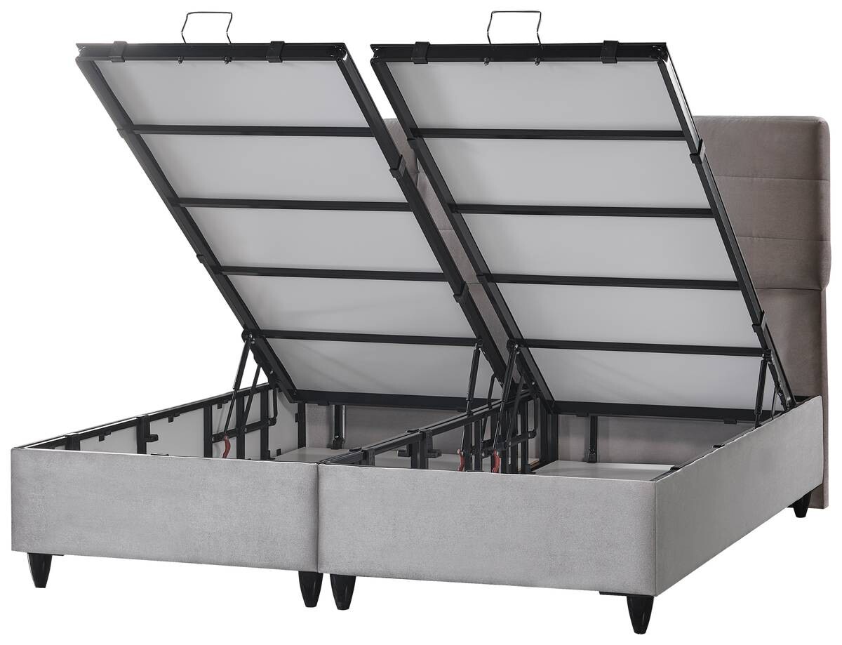 Polsterbett Naomi hellgrau Liegefläche B/L: ca. 180x200 cm