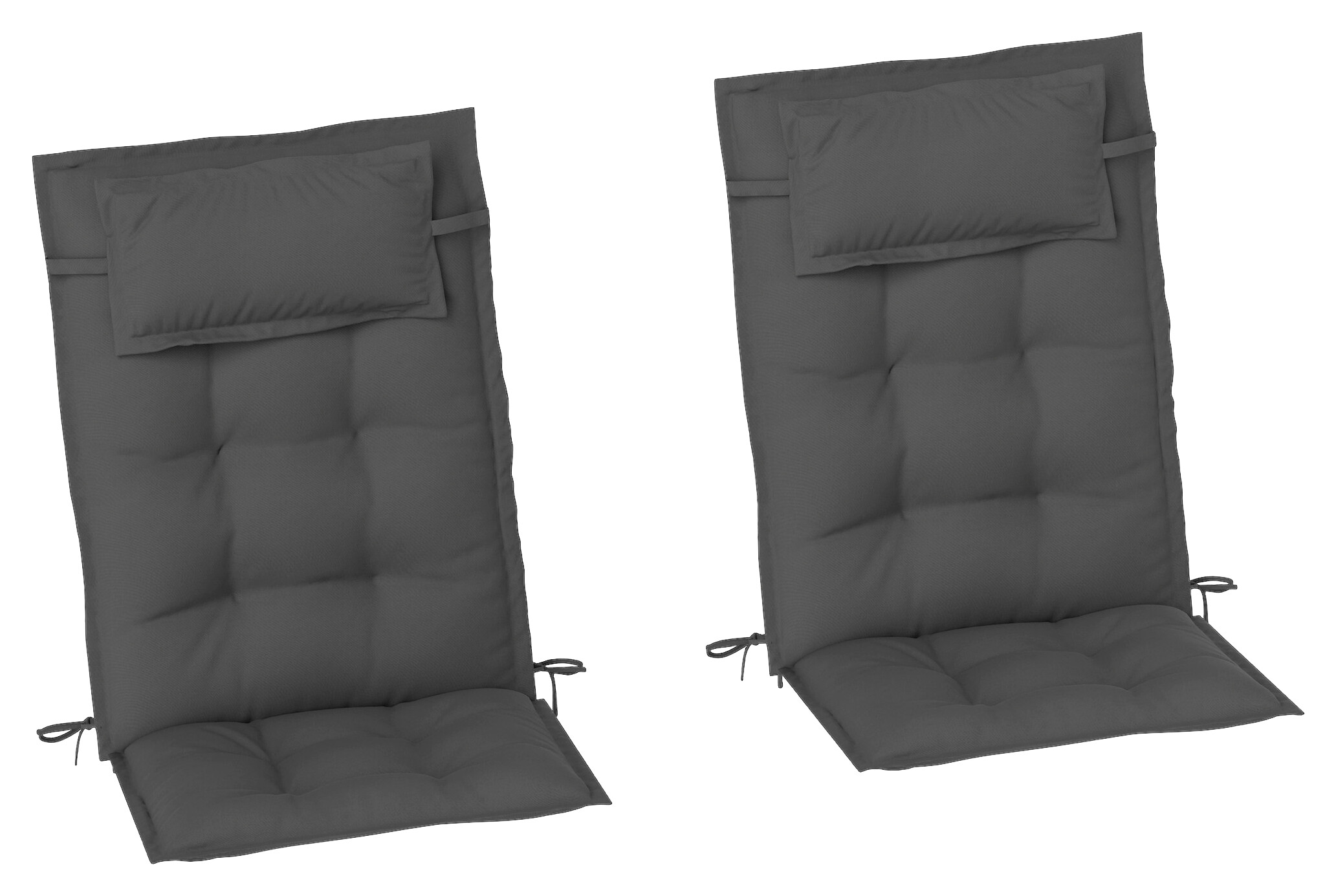 Outsunny Liegenauflage 2er Set dunkelgrau Polyester B/H/L: ca. 50x5x116 cm