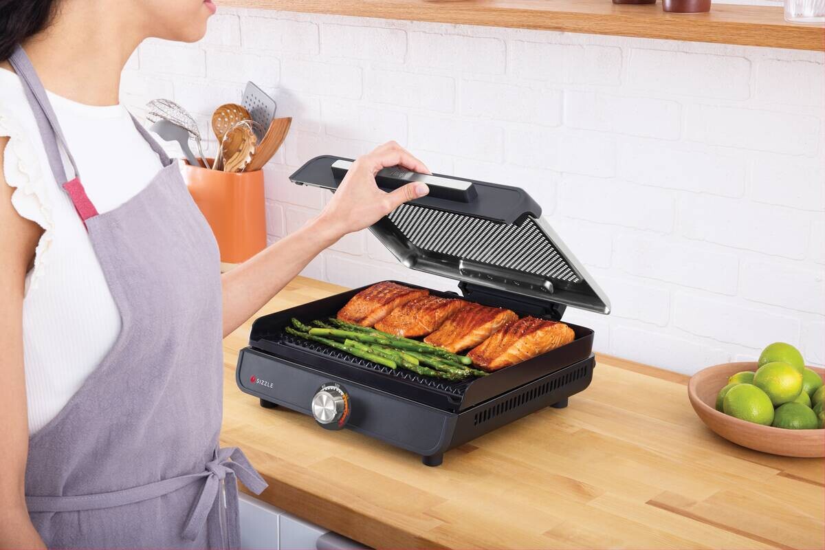 Ninja Grillplatte schwarz Edelstahl Aluminium B/H/L: ca. 7x13x37,5 cm