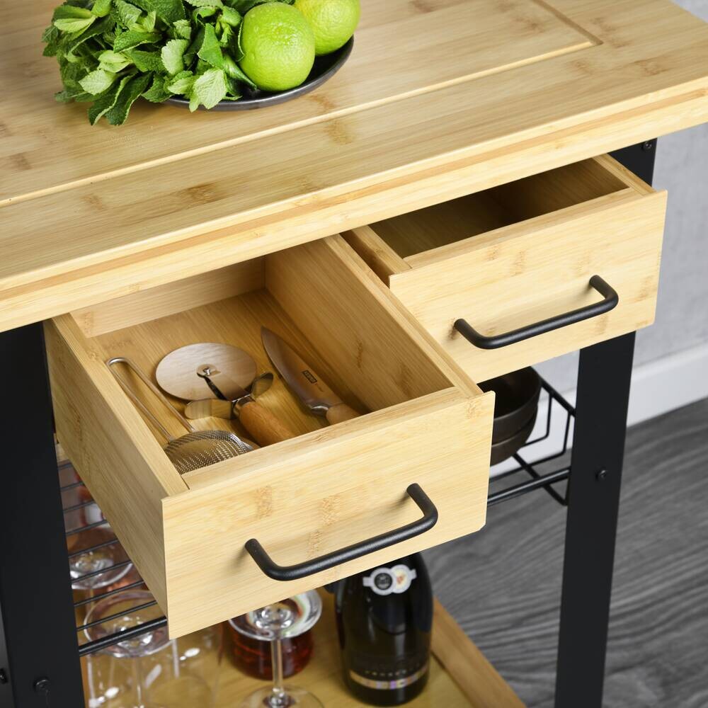 Kesper Küchenwagen natur Eiche B/H/T: ca. 71x88x60 cm