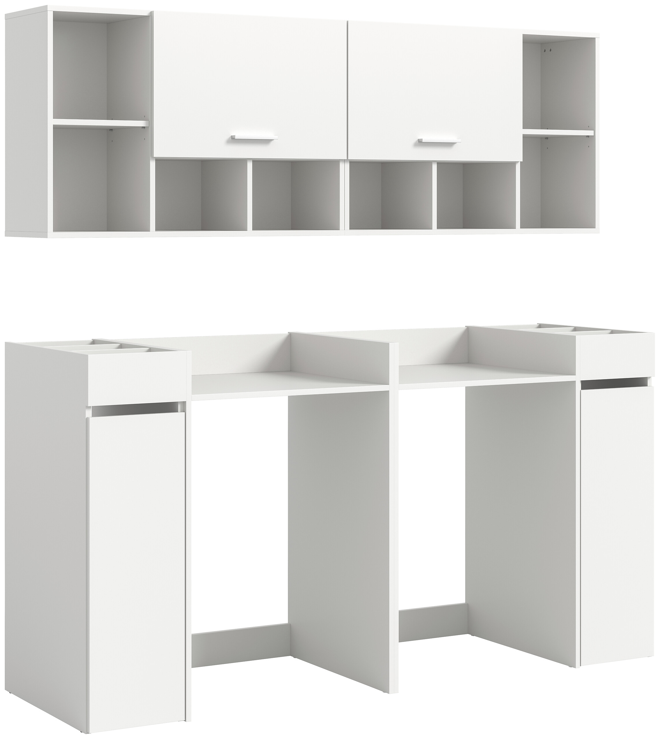 Waschmaschinenumbauschrank Free weiß B/H/T: ca. 190x195x60 cm