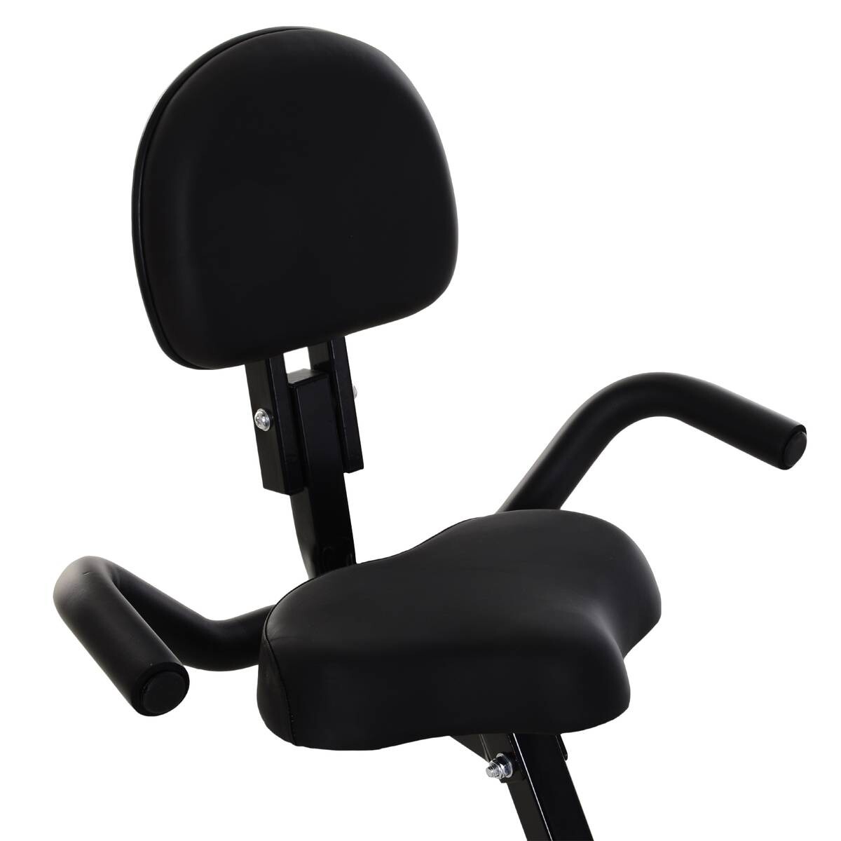 HOMCOM Fahrradtrainer schwarz Stahl