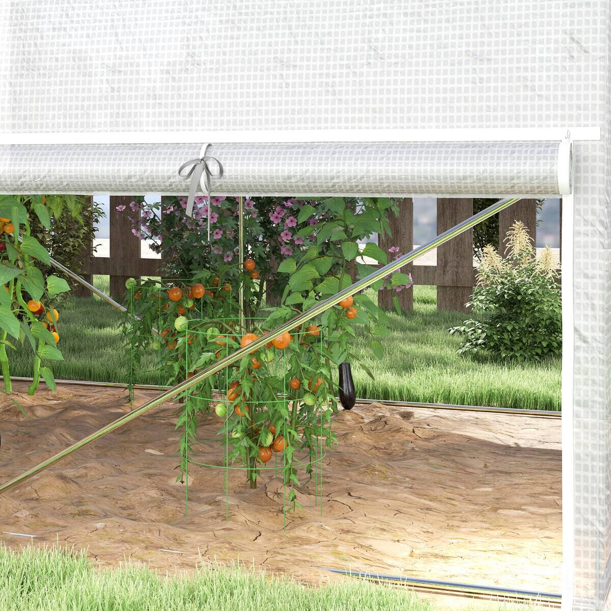 Outsunny Gewächshaus B/H/L: ca. 200x200x300 cm