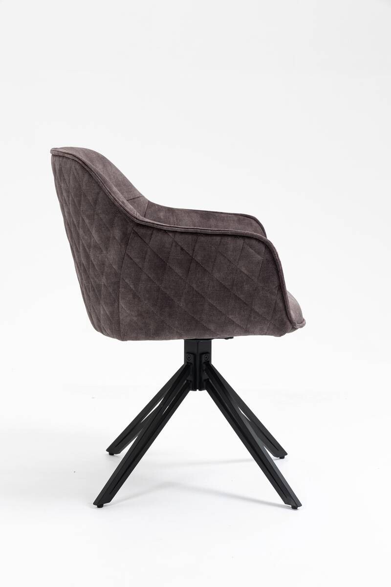 Drehstuhl Turin anthrazit Microfaser