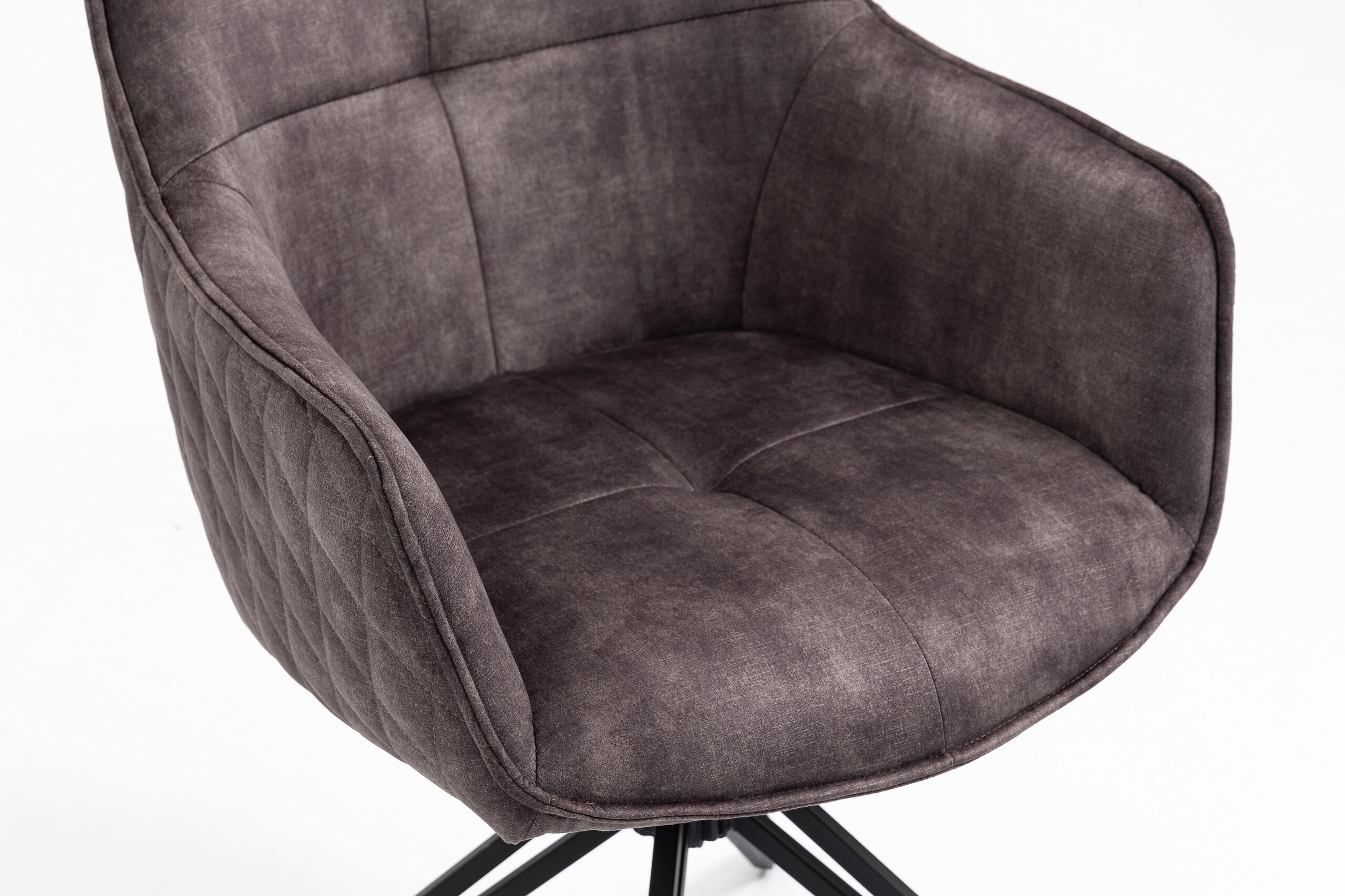 Drehstuhl Turin anthrazit Microfaser