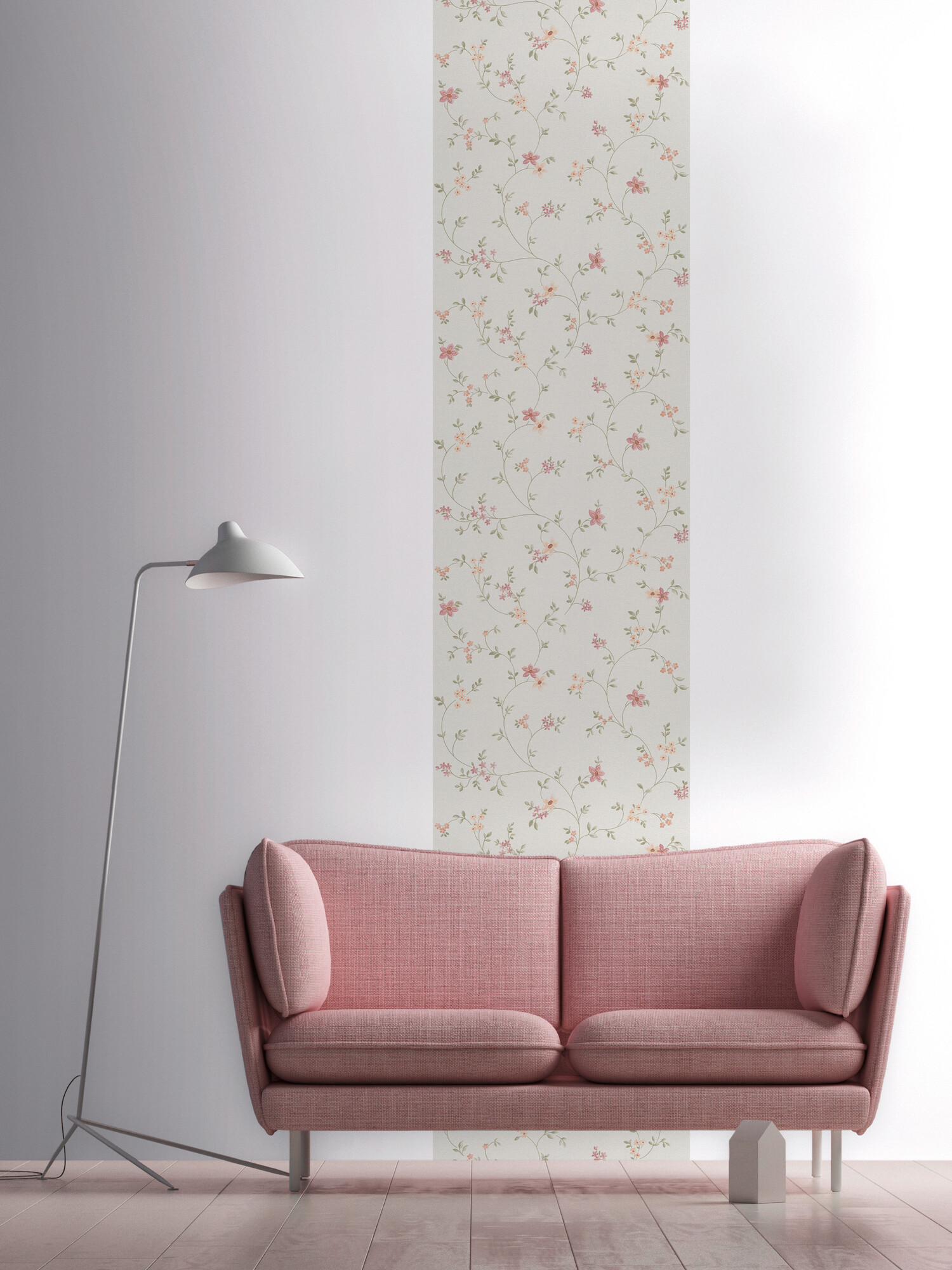 A.S.Creation Tapete grün bunt creme B/H/D: ca. 52x250x7,5 cm