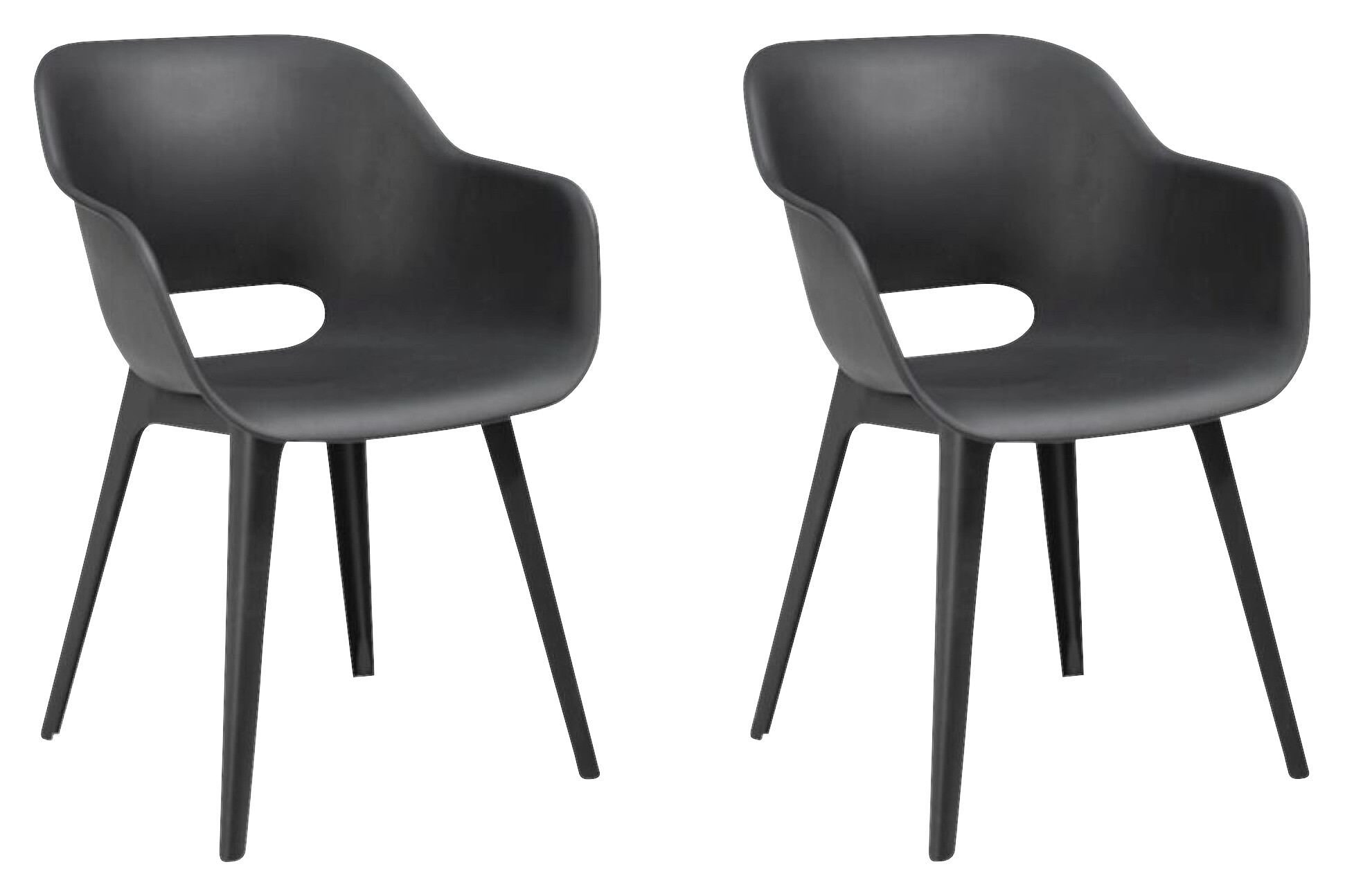 Jardin Gartenstuhl Akola grau Polypropylen B/H/L: ca. 60x62x60 cm