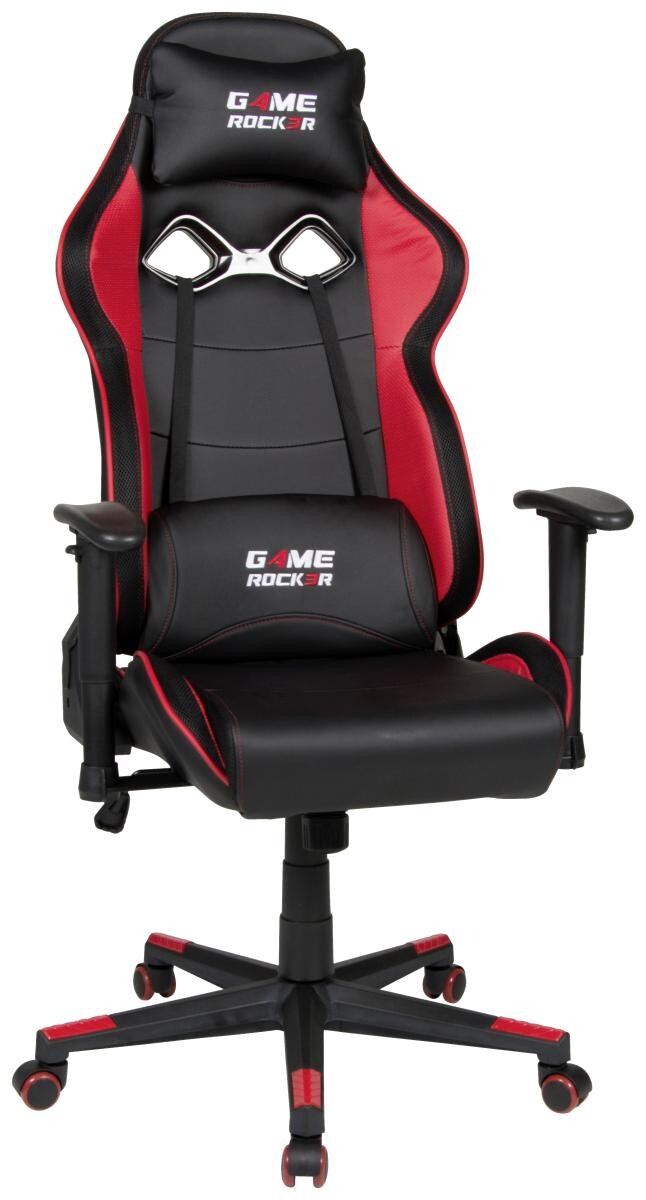 Gaming-Sessel Game Rocker schwarz rot