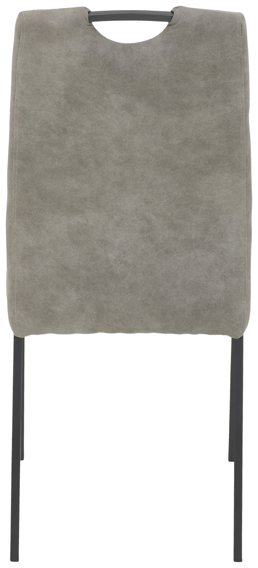 Stuhl 4er Set ELIF III grau Vintage grau Microfaser Metall B/H/T: ca. 44x96x64 cm