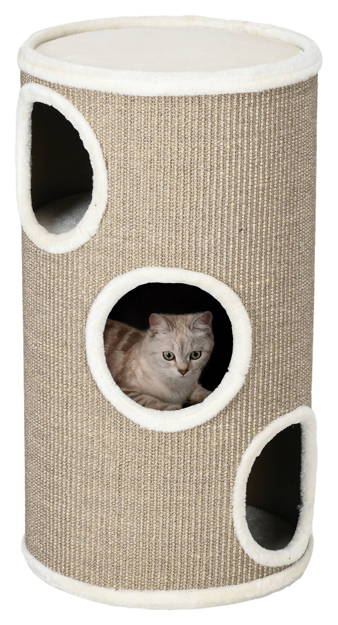 PawHut Kratztonne braun Spanplatte B/H/L: ca. 38x70x38 cm