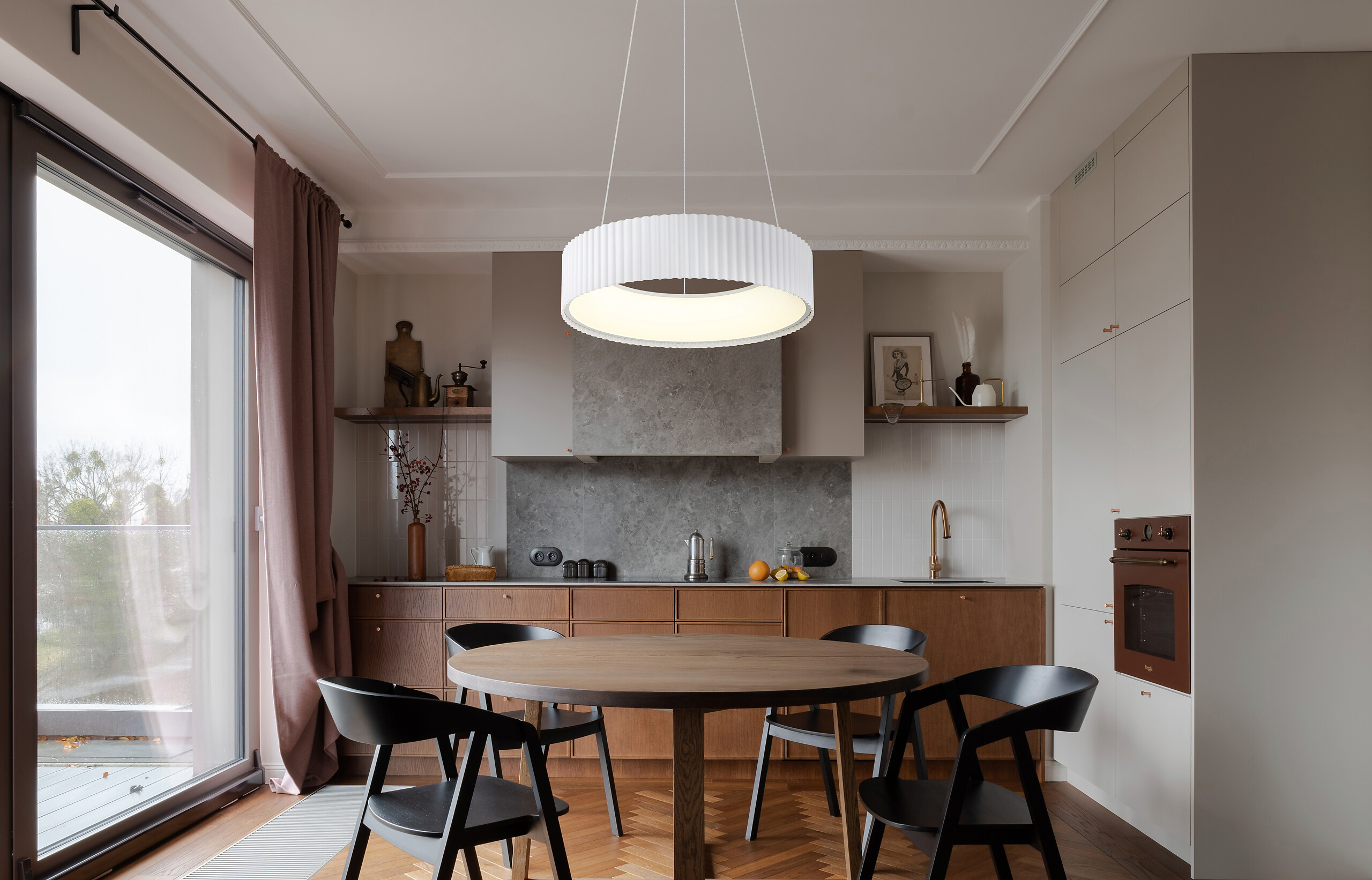 GLOBO LED-Hängeleuchte weiß Opal PVC Metall Acryl H/D: ca. 120x46 cm 1.0 Brennstellen