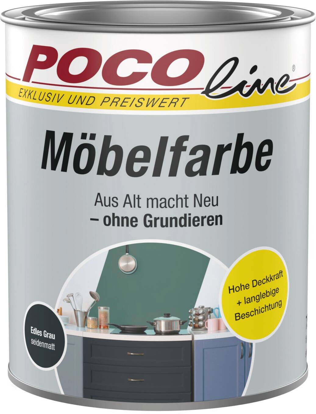 POCOline Buntlack edelgrau ca. 0,75 l