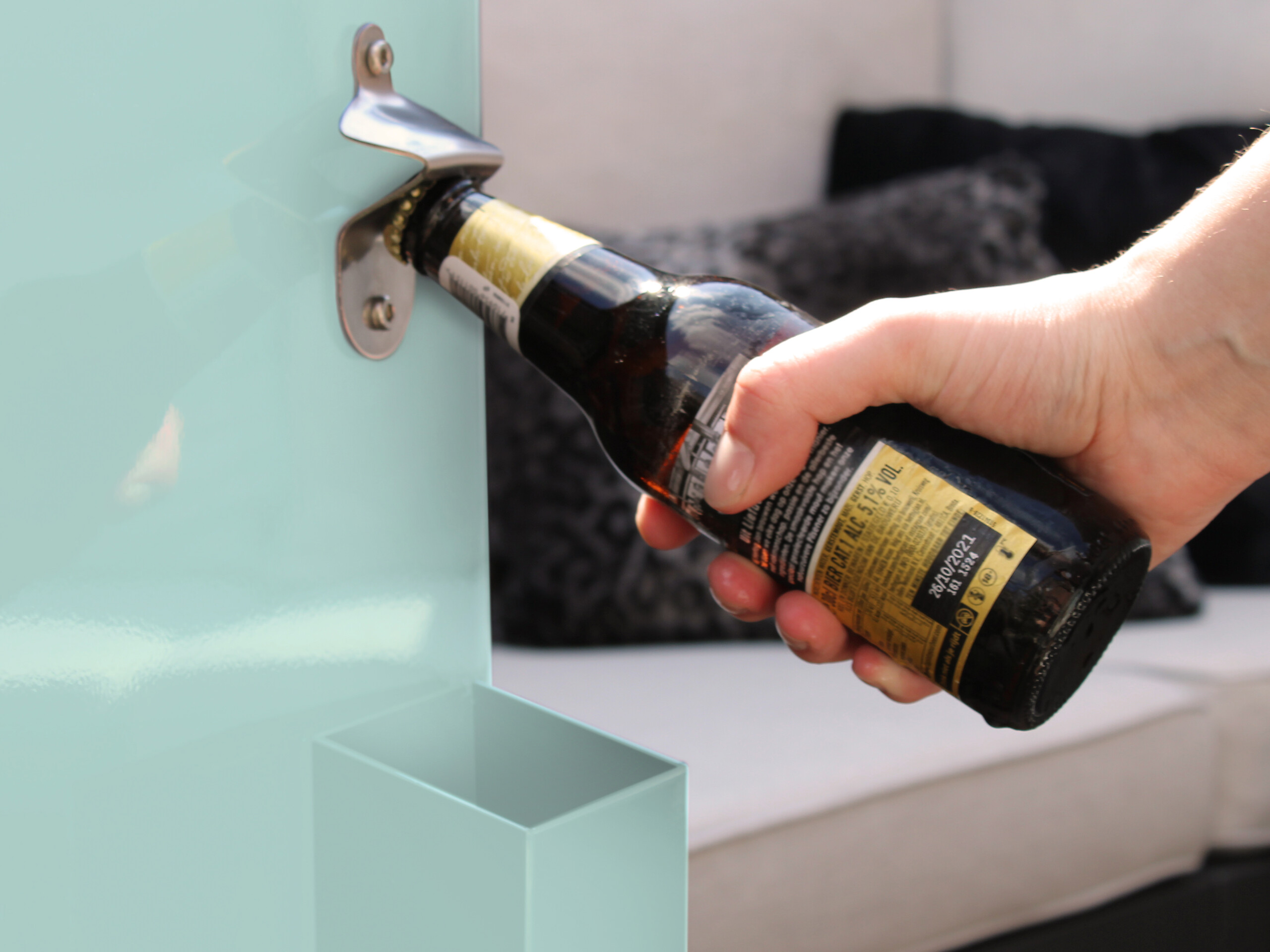 AXI Kühlwagen Retro mint Metall B/H/T: ca. 43x89x92 cm