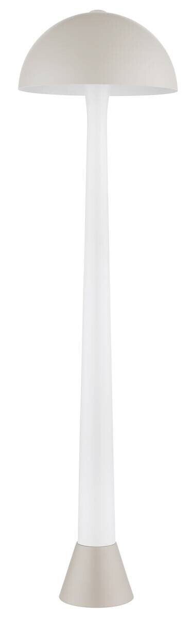 GLOBO Stehleuchte sand weiß Metall H/D: ca. 150x40 cm E27 1 Brennstellen