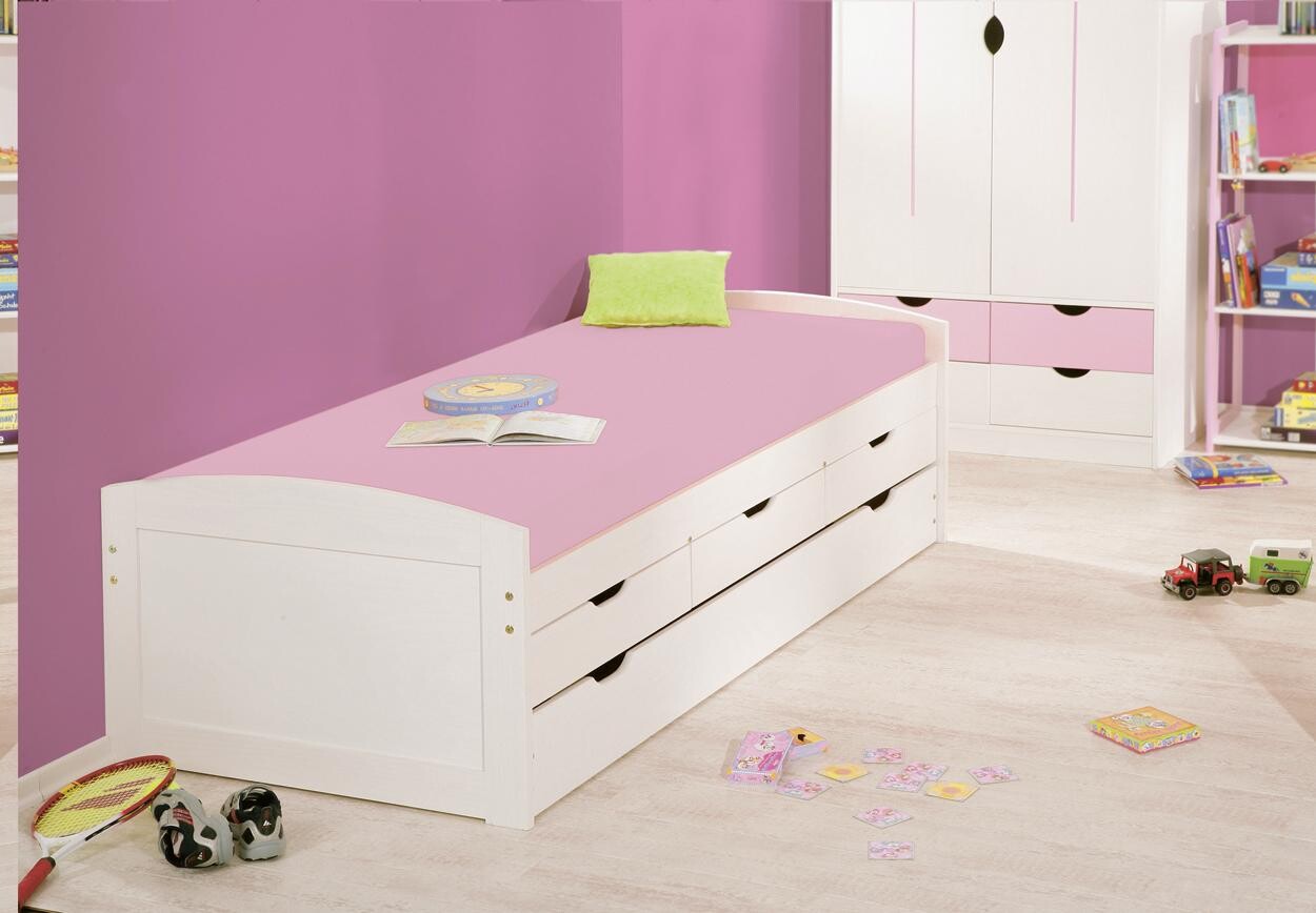 Funktionsbett Ulli weiß Liegefläche B/L: ca. 90x200 cm