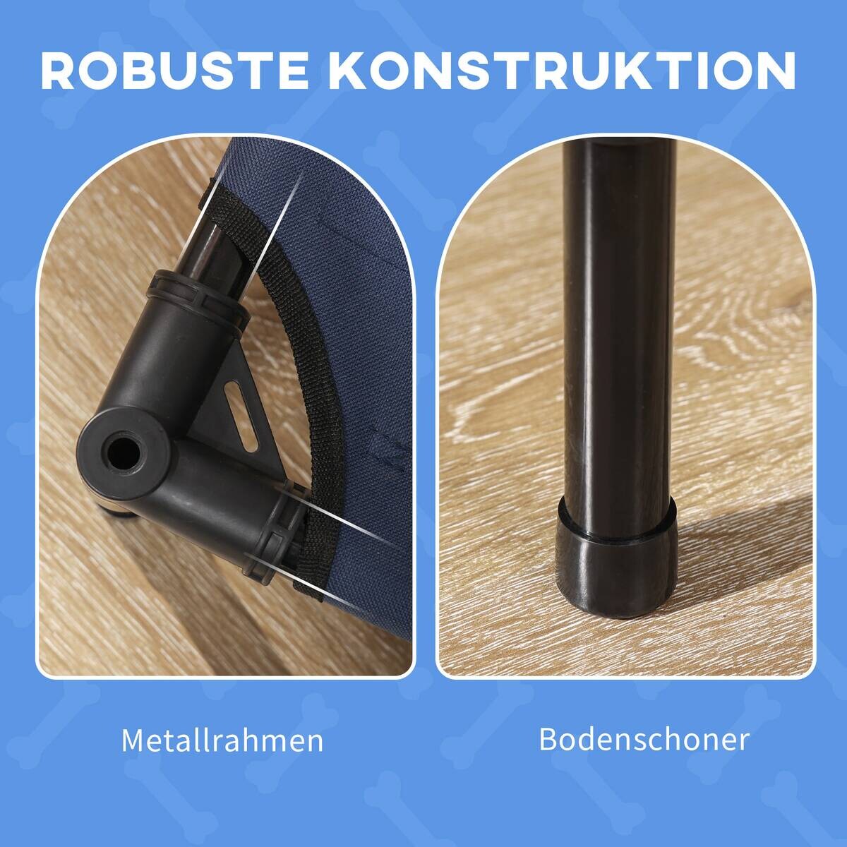 PawHut Hunde-Zubehör dunkelblau Polyester B/H/L: ca. 92x122x108 cm