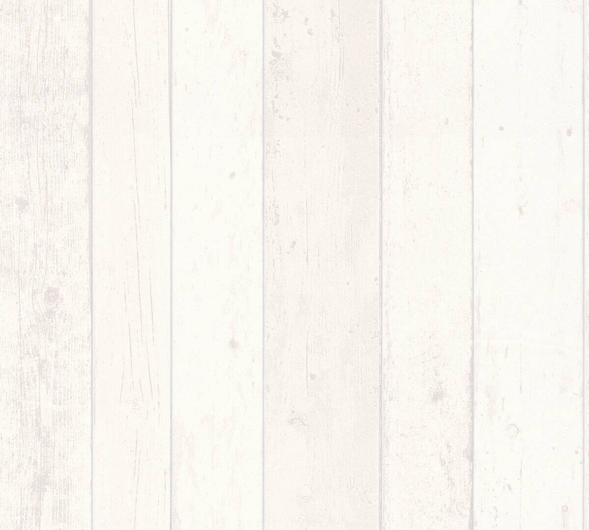 A.S.Creation Vliestapete Best of Wood`n Stone 2nd Edition Holzoptik weiß B/L: ca. 53x1005 cm