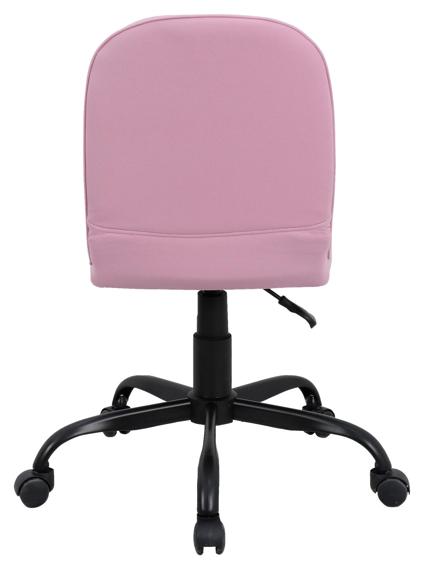 Drehstuhl TROLLY schwarz pink Metall Stoff