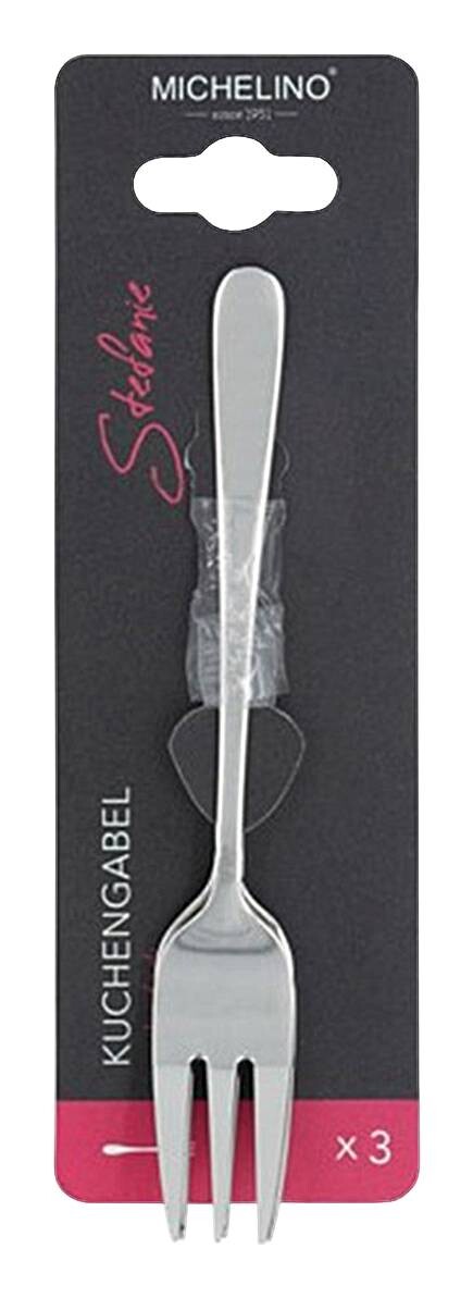 MICHELINO Kuchengabelset Stefanie silber Edelstahl 3 tlg.