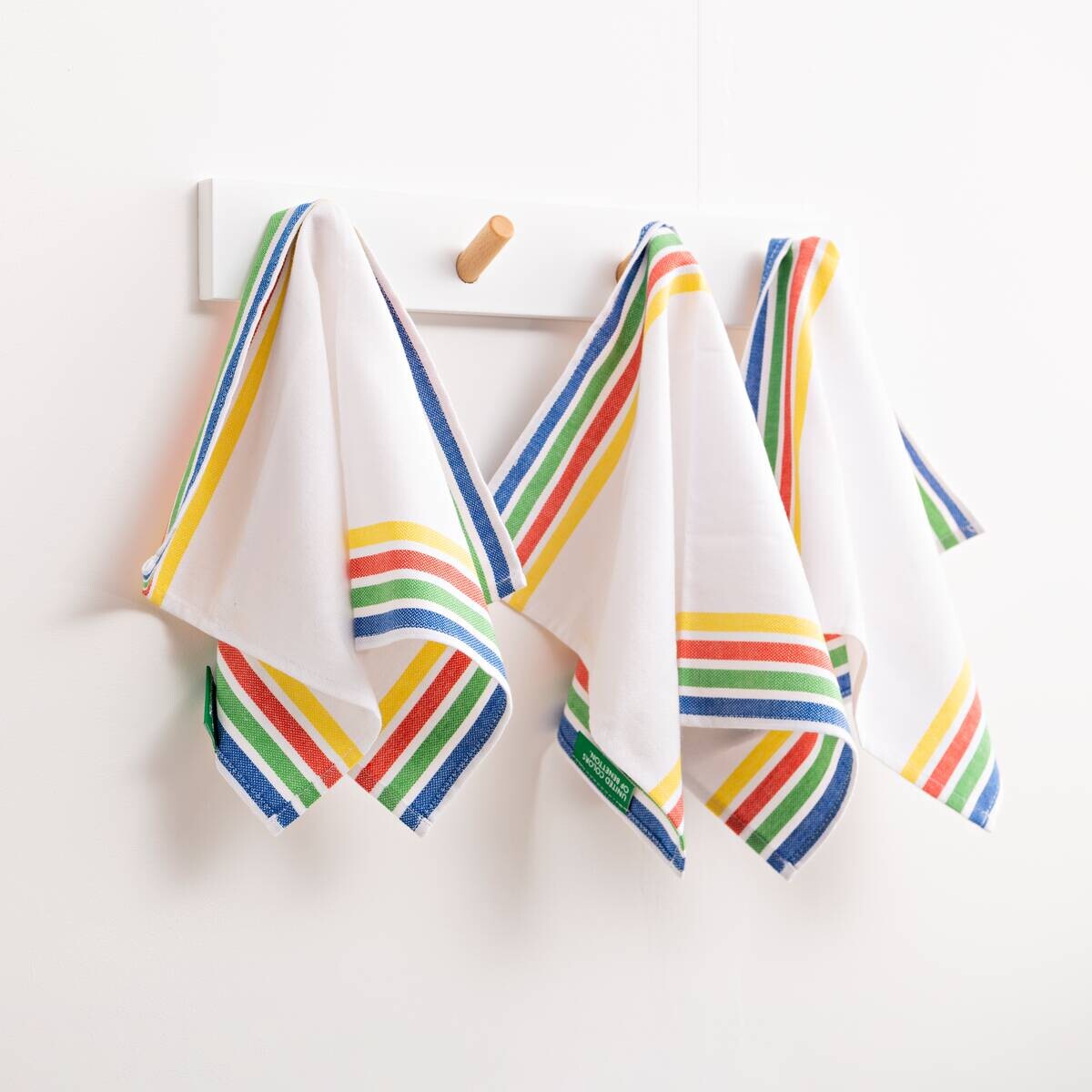 BENETTON Platzmattenset Rainbow multicolor Baumwolle B/L: ca. 30x45 cm