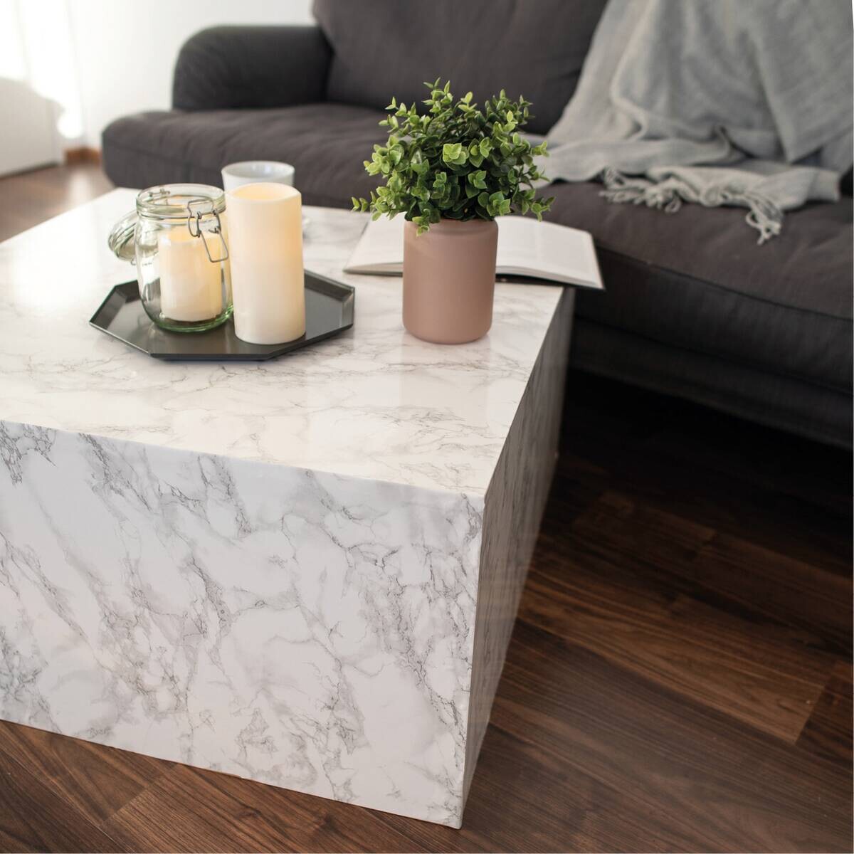 d-c-fix Dekofolie Marmoroptik weiß grau B/L: ca. 45x200 cm