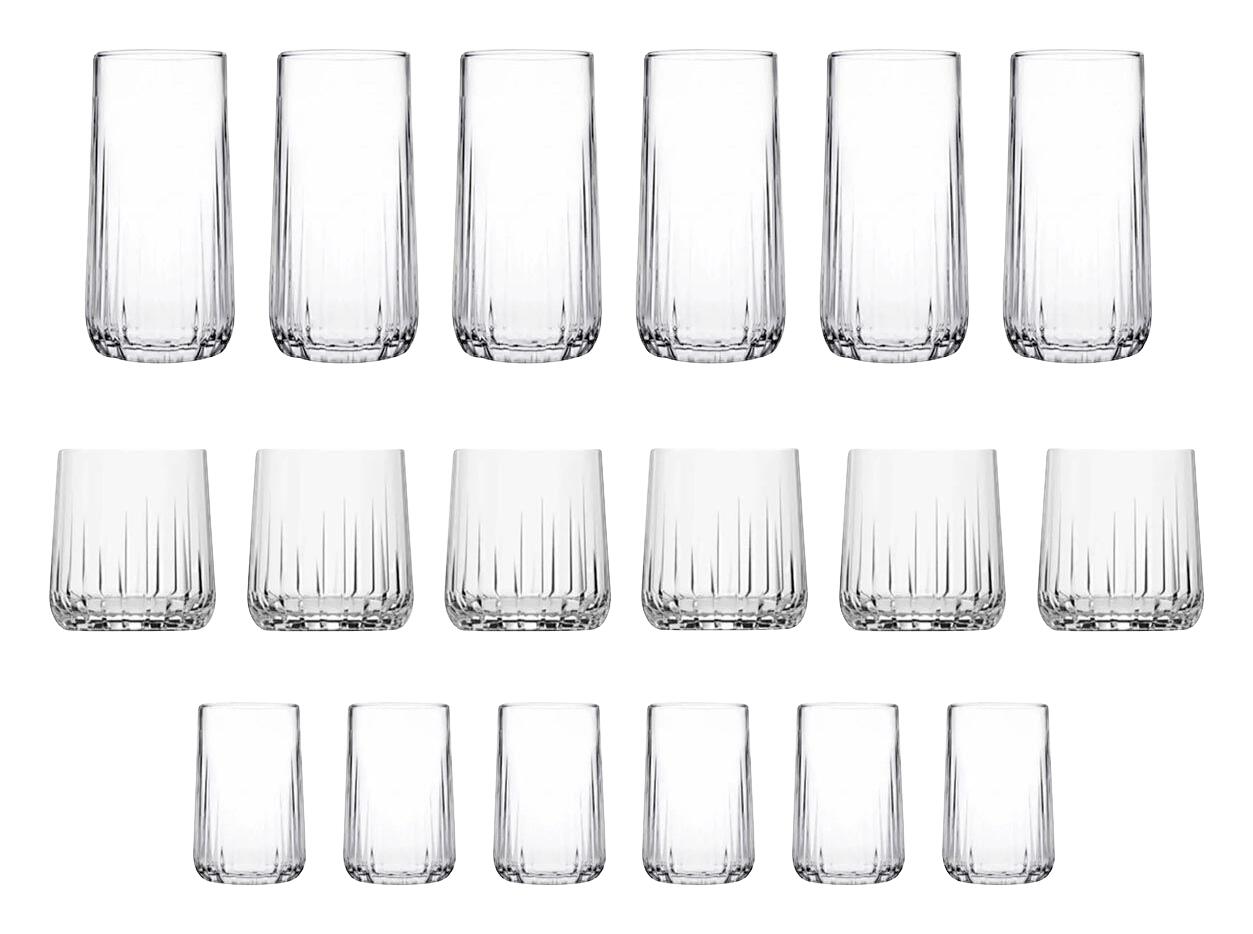 HermiaConcept Gläserset Nova 18-tlg. transparent