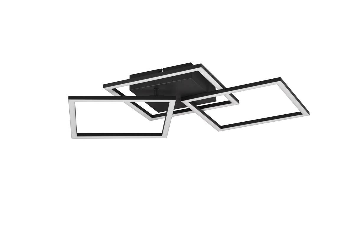 Reality LED-Deckenleuchte Trail schwarz Metall B/H/T: ca. 74x7x35 cm 1 Brennstellen