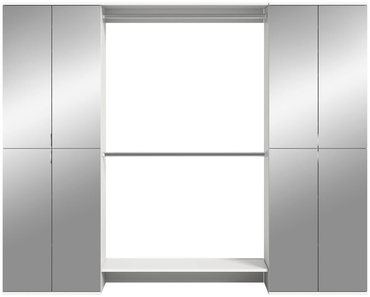 Garderobe PROJEKT X weiß weiß Hochglanz B/H/T: ca. 232x191x37 cm