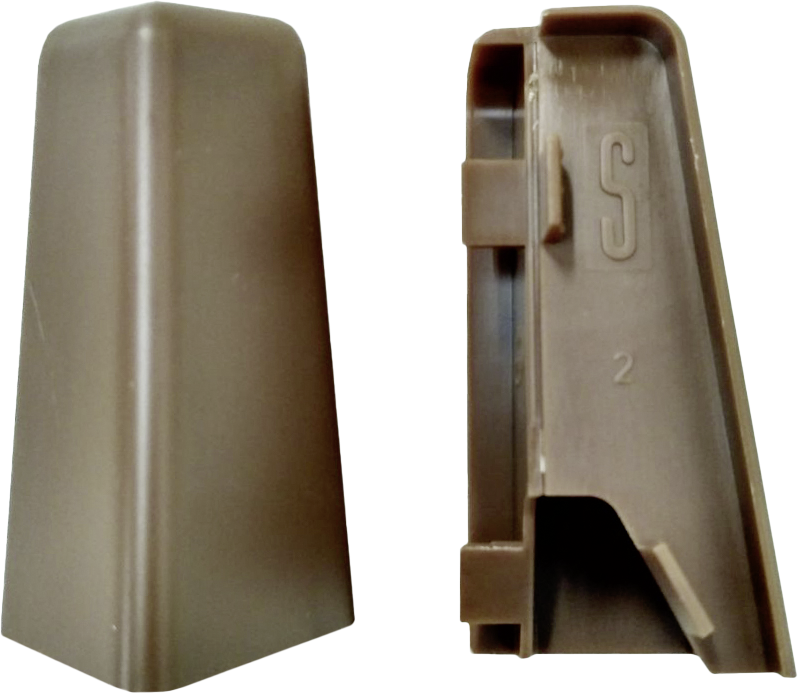 Außenecke hellbraun L/B/H: ca. 1x1x5,8 cm