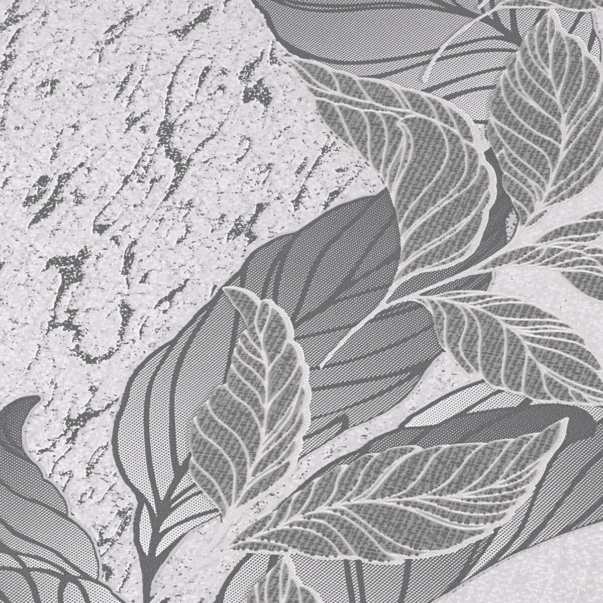 Vliestapete Floral grau B/L: ca. 53x1005 cm